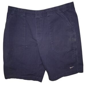 Nike Vintage 90s Canvas Cargo Chino Shorts Men’s XL Navy Blue – Utility Style